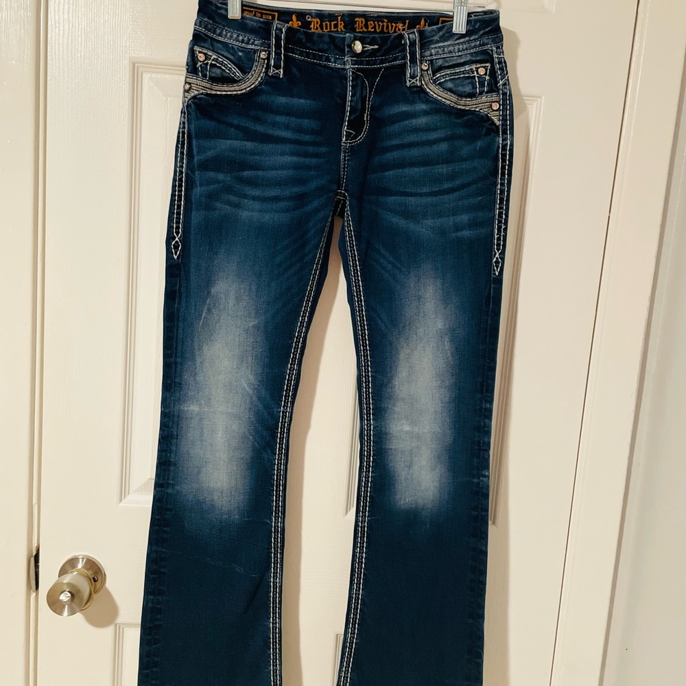 Rock Revival Dark Blue Women's Jeans